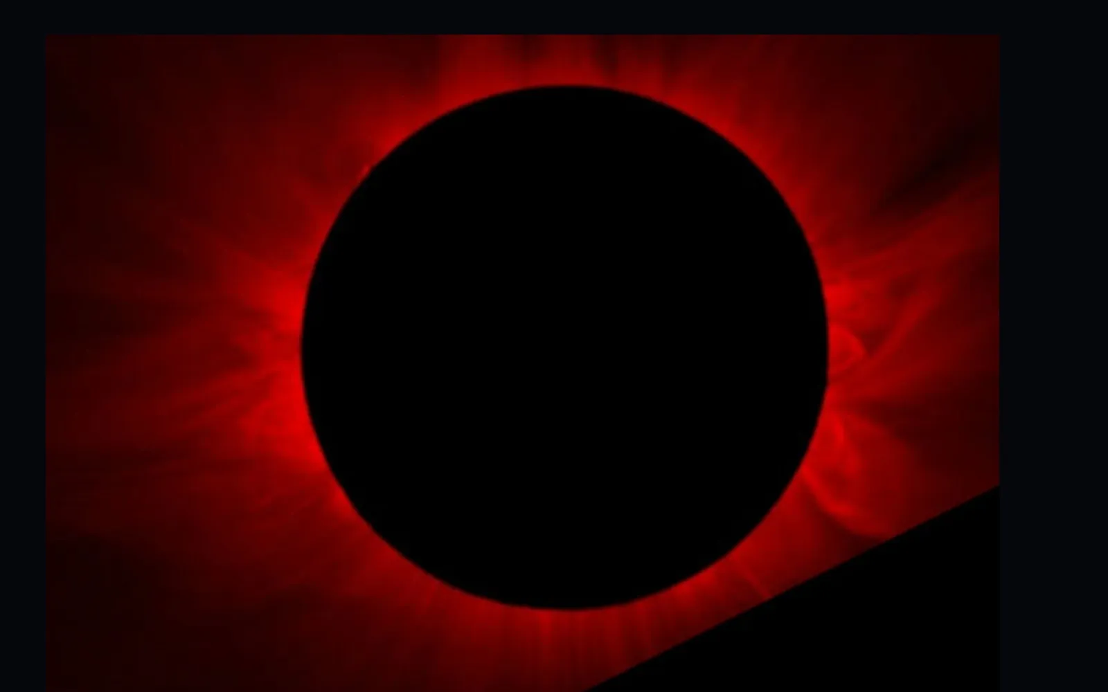 Narrow-band eclipse image of the solar corona in Fe XI emission